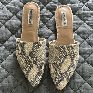 Steve Madden Snake Skin Mules